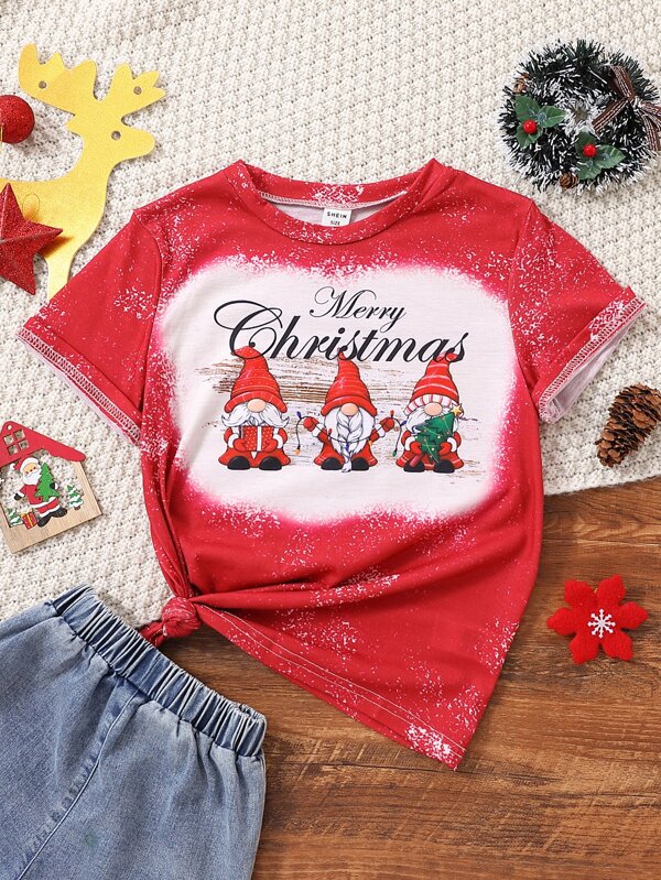 Girls Christmas Print Tee