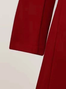 SHEIN Clasi Manteau de survêtement à double boutonnage avec col châle, hiver