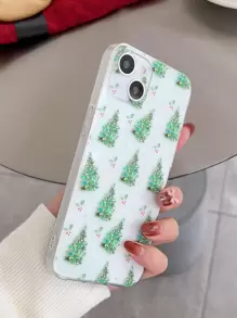 Christmas Tree Clear Phone Case - Multicolor - View 2