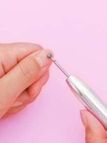 1入組美甲鑽頭拋光頭 - 紅色 - 查看 2