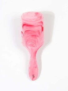 1入組便攜式粉色頭皮按摩髮刷，帶有氣墊，適用於兒童和女性髮刷梳理 - 粉色 - 查看 3