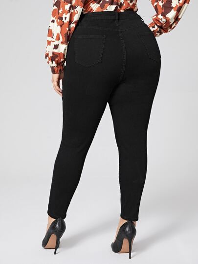 Plus High Waist Skinny Jeans