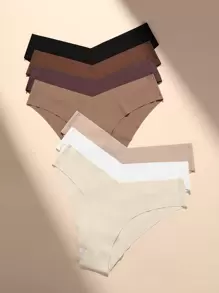 7pack Solid Simple Panty - Multicolor - View 1
