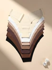 7pack Solid Simple Panty - Multicolor - View 3