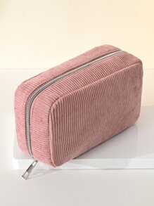 1 chiếc túi đựng mỹ phẩm tối giản thời trang bằng vải nhung kẻ với khóa kéo vàng, dung tích lớn, cầm tay tiện dụng để đựng mỹ phẩm hàng ngày, đồ chăm sóc da và đồ trang điểm du lịch, đồ dùng vệ sinh cá nhân khi đi du lịch, quà tặng, phụ kiện có khóa kéo. Túi đựng đồ trang điểm, túi đựng mỹ phẩm, túi trang điểm, túi đựng đồ trang điểm, túi trang điểm nhỏ, túi đựng mỹ phẩm, dung tích lớn, túi đựng mỹ phẩm lớn, quà Giáng sinh, túi nhỏ, túi quà tặng/túi xách nhỏ, hộp đựng mỹ phẩm, túi mini, túi dung tích lớn, quà tặng Giáng sinh, ý tưởng quà tặng cho phụ nữ, túi, túi đựng mỹ phẩm, đồ dùng du lịch thiết yếu. - Màu đỏ tím - Xem 3