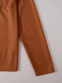 Manfinity Homme Men Striped Trim Polo Shirt - Brown - View 5