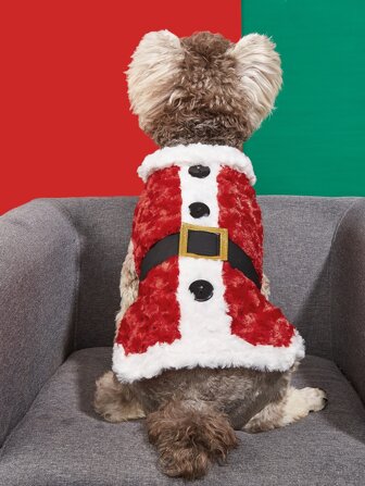 Schwarzer gegürteter roter Weihnachtspullover Halloween Kostüme