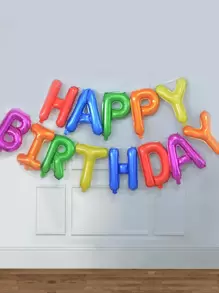 Bộ bóng bay sinh nhật màu kẹo 16 inch - 13 quả, chữ 'H' màu đỏ riêng lẻ, Giáng sinh - Nhiều màu - Xem 1