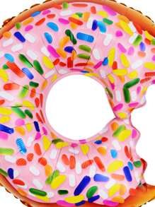 5pcs/set Donut Shaped Balloon, Cartoon Creative PE Birthday Balloon For Party Decor - Multicolor - View 2