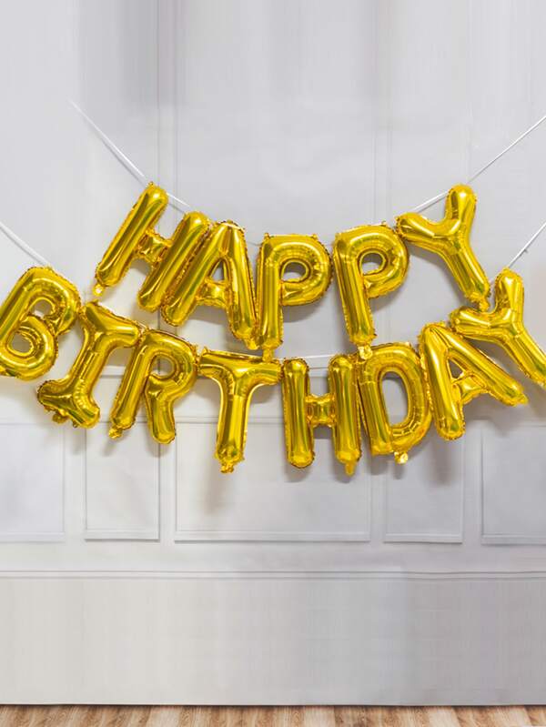 kumozawa 13pcs - 16 Inch Rainbow Colors Happy Birthday Party Balloons (Not Including Straws)