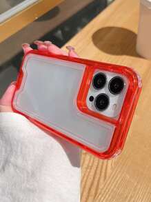 Anti-fall Clear Phone Case Compatible With iPhone15/15Plus/15Pro/15Promax - Red - View 5