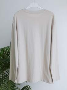 DAZY Tops Nam màu trơn Giải trí - Màu Khaki - Xem 10