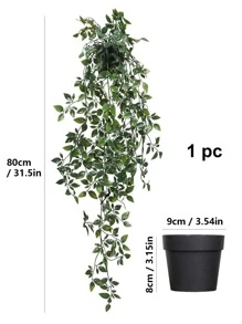 Plantes artificielles suspendues, plante suspendue factice en pot, plantes vertes artificielles, vigne d'eucalyptus fausse, vigne mandala en pot pour la décoration intérieure et extérieure de la maison, des étagères