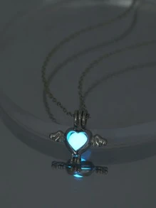 Nooxian Glow In The Dark Necklace - Silver - View 1