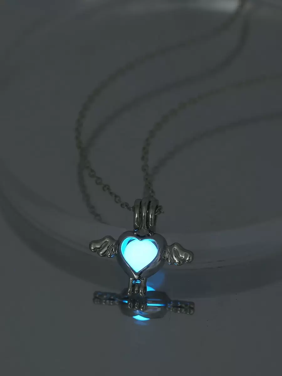 Nooxian Glow In The Dark Necklace - Silver - View 1