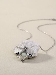 Nooxian Glow In The Dark Necklace - Silver - View 2