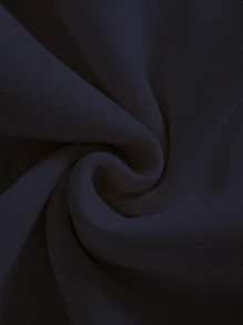 男士抽繩保暖連帽衫 - 藏蓝色 - 查看 5