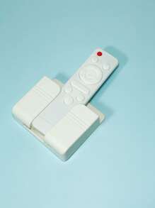 1 pieza estante de carga para teléfono móvil de montaje en pared, caja de almacenamiento de control remoto multifunción creativa blanca, estante de contenedor de cabecera para cargar - Blanco - Ver 3