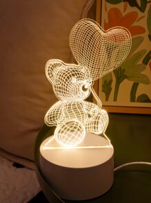 1 pieza Iluminación oso de dibujos animados en forma de - Amarillo - Ver 6