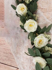 1支人造花玫瑰植物山茶藤情人節禮物裝飾家居裝飾花藤餐桌花瓶裝飾餐廳,臥室裝飾材料,婚禮現場裝飾,戶外花園花卉布置材料,新年裝飾 - 彩色 - 查看 6