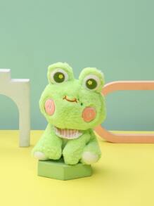 1pc Frog Design Pet Plush Toy - Green - View 1