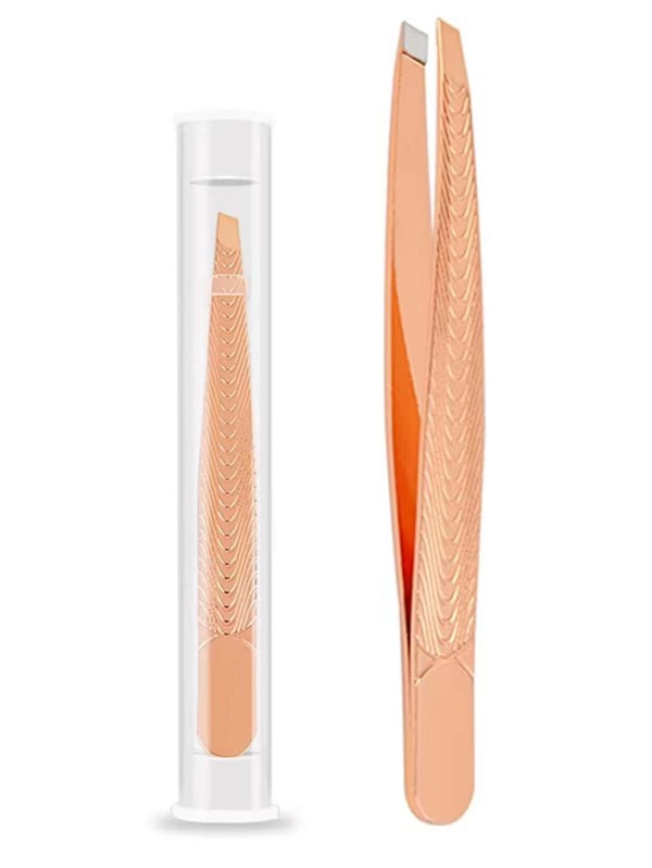 ملقاط إزالة شعر الحواجب الاحترافي، قطعة واحدة من ملقاط الفولاذ المقاوم للصدأ للرجال والنساء والأطفال (باللون الذهبي)، مستحضرات التجميل، رخيص، ديكور الغرفة، مستحضرات التجميل، السفر، غرفة النوم، اكسسوارات مستحضرات التجميل، ملقاط