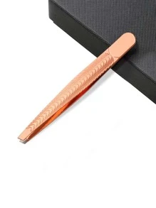 专业修眉镊，1支装不锈钢螺纹镊子，男女儿童通用（金色），化妆，价格实惠，房间装饰，梳妆台，旅行，卧室，化妆配件，镊子，价格实惠，圣诞礼物，化妆品，化妆工具，便宜货，礼物，女士礼物，圣诞礼物