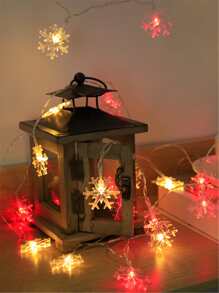 1入組雪花設計10/20/30 LED2/3/4.5M燈簾 - 彩色 - 查看 4