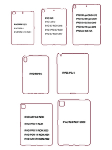 Funda compatible con iPad con estampado de letra - Multicolor - Ver 4