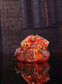 1 pieza Luz de la decoración con diseño de fuego - Amarillo - Ver 2