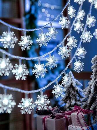 1入組雪花設計裝飾燈