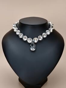 Vòng cổ trang trí bằng đá quý - Bạc - Xem 5