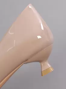 Women's Lightweight Comfortable Fashionable Pointed Toe Color Block High Heels