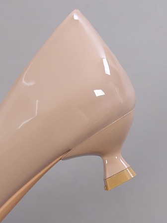 Women's Lightweight Comfortable Fashionable Pointed Toe Color Block High Heels