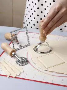 3pcs Dumpling Stamp Tool - Silver - View 1