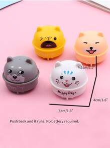 2入組隨機卡通動物圖案寵物追逐玩具 - 彩色 - 查看 3