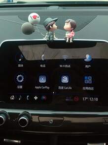 2入組人物設計車內裝飾品 - 灰色 - 查看 4