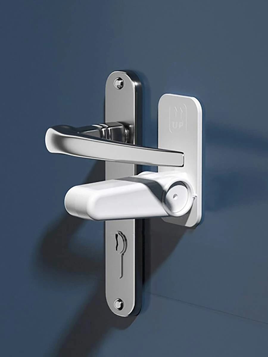 1/3pcs Pet Door Knob Covers, Door Opener Locks - White - View 1