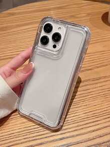Funda básica de teléfono de Apple, funda de teléfono transparente compatible con iPhone 15/15 Plus/15 Pro/15 Pro Max, resistente al agua, a los golpes y a los arañazos - transparente - Ver 3
