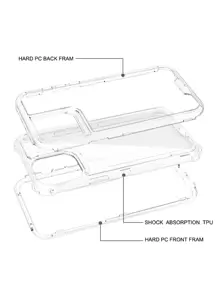 Funda básica de teléfono de Apple, funda de teléfono transparente compatible con iPhone 15/15 Plus/15 Pro/15 Pro Max, resistente al agua, a los golpes y a los arañazos - transparente - Ver 4