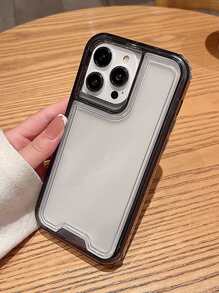 Anti-fall Clear Phone Case - Grey - View 3