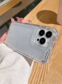 Funda básica de teléfono de Apple, funda de teléfono transparente compatible con iPhone 15/15 Plus/15 Pro/15 Pro Max, resistente al agua, a los golpes y a los arañazos - transparente - Ver 6