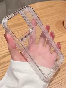 Funda básica de teléfono de Apple, funda de teléfono transparente compatible con iPhone 15/15 Plus/15 Pro/15 Pro Max, resistente al agua, a los golpes y a los arañazos - transparente - Ver 7