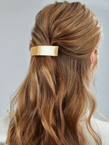 MOTF PREMIUM RECTANGLE HAIR CLIP CASUAL CLAW CLIPS HAIR CLAWS HAIR BARRETTES - Gold - View 6