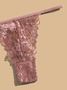 5pack Floral Lace Thong Lingerie - Multicolor - View 5