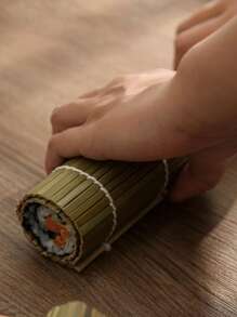 1 pieza Alfombra de madera con sushi - Verde - Ver 3