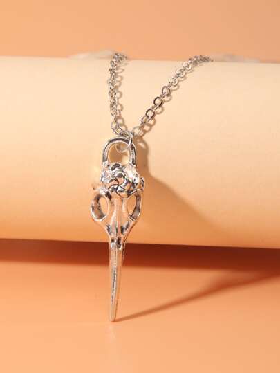 Grunge Punk Animal Skeleton Charm Necklace