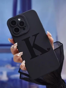 Funda para teléfono con gráfico de letras compatible con iPhone 15/15Pro/15Plus/15Promax - Multicolor - Ver 4
