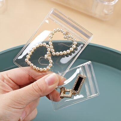 10入組透明便攜首飾收納袋