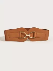 Street Symmetrical Buckle Belt Halloween Summer, School Fall, Autumn, Halloween - Camel - View 2